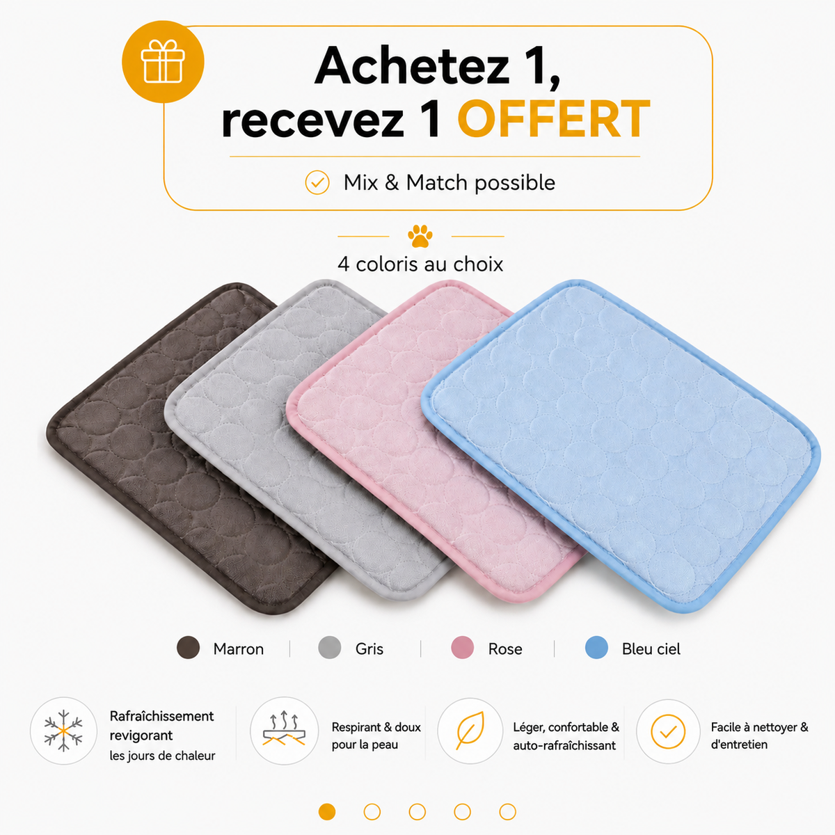 Le deuxième tapis est offert