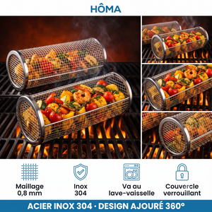 Panier Grill Roulant