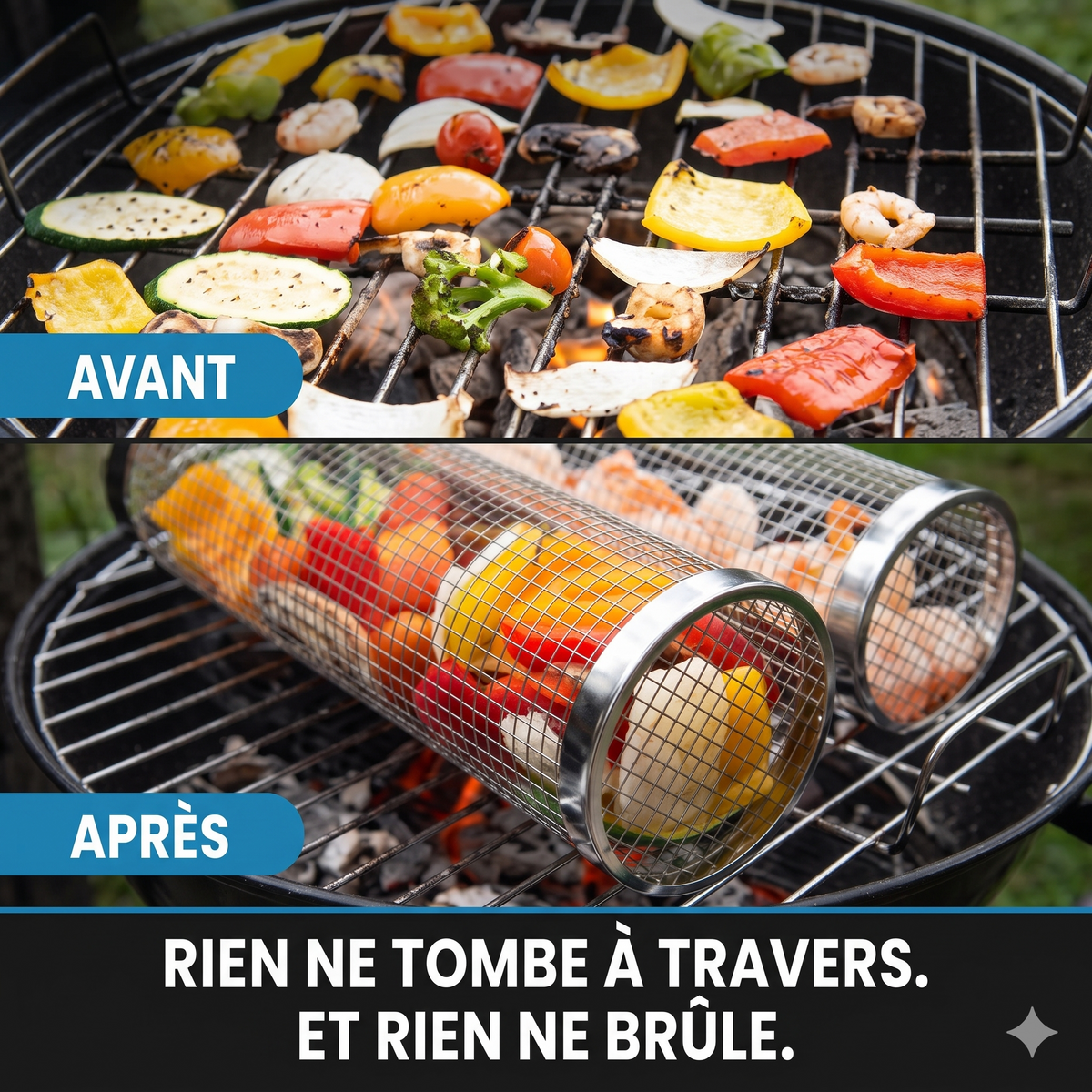 Panier Grill Roulant