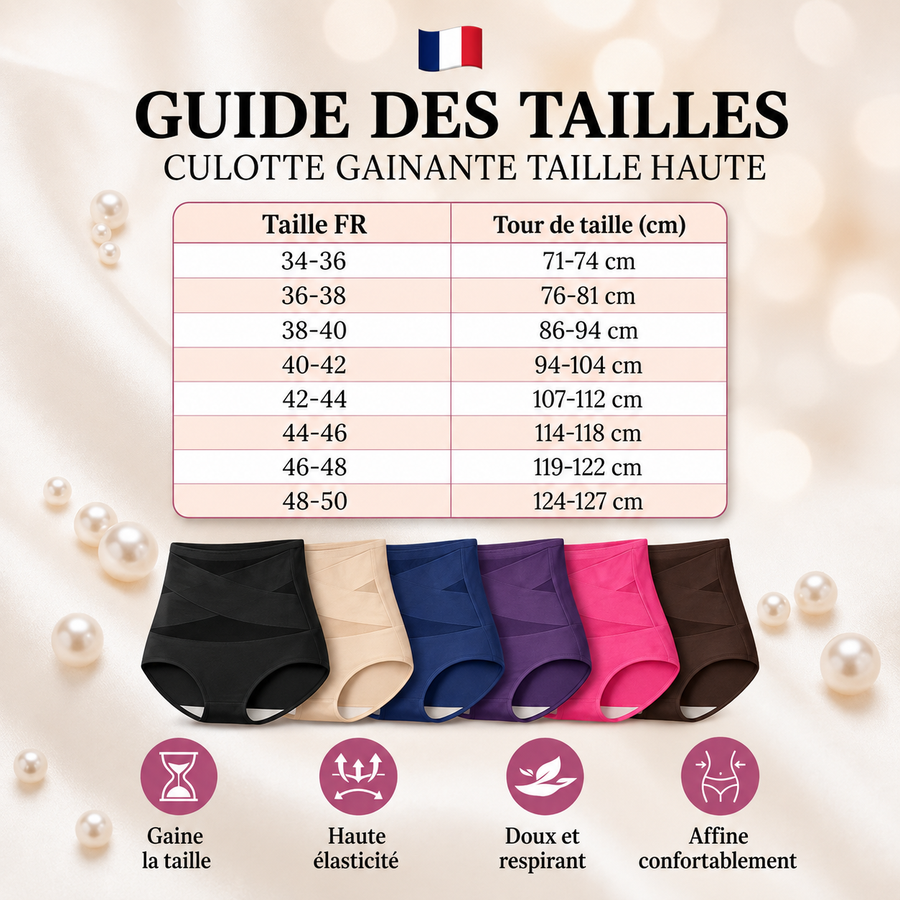 Slip Gainant Taille Haute — Modéa Paris