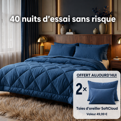 Couette SoftNuit® - La couette 2-en-1 à séchage rapide qui rend la housse inutile.