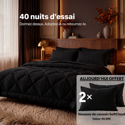 Couette SoftNuit® - La couette 2-en-1 à séchage rapide qui rend la housse inutile.