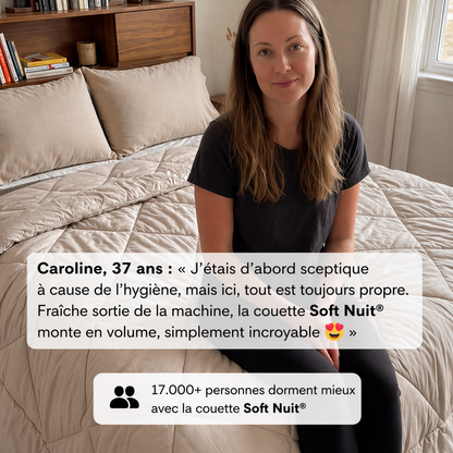 Couette SoftNuit® - La couette 2-en-1 à séchage rapide qui rend la housse inutile.