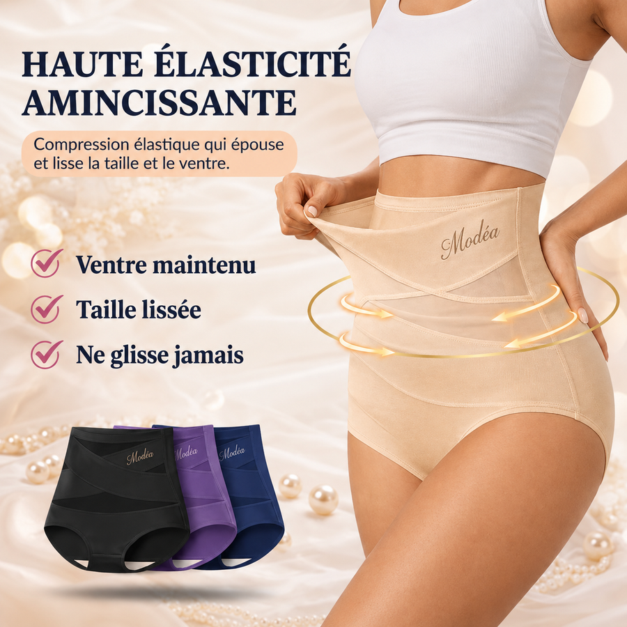 Slip Gainant Taille Haute — Modéa Paris