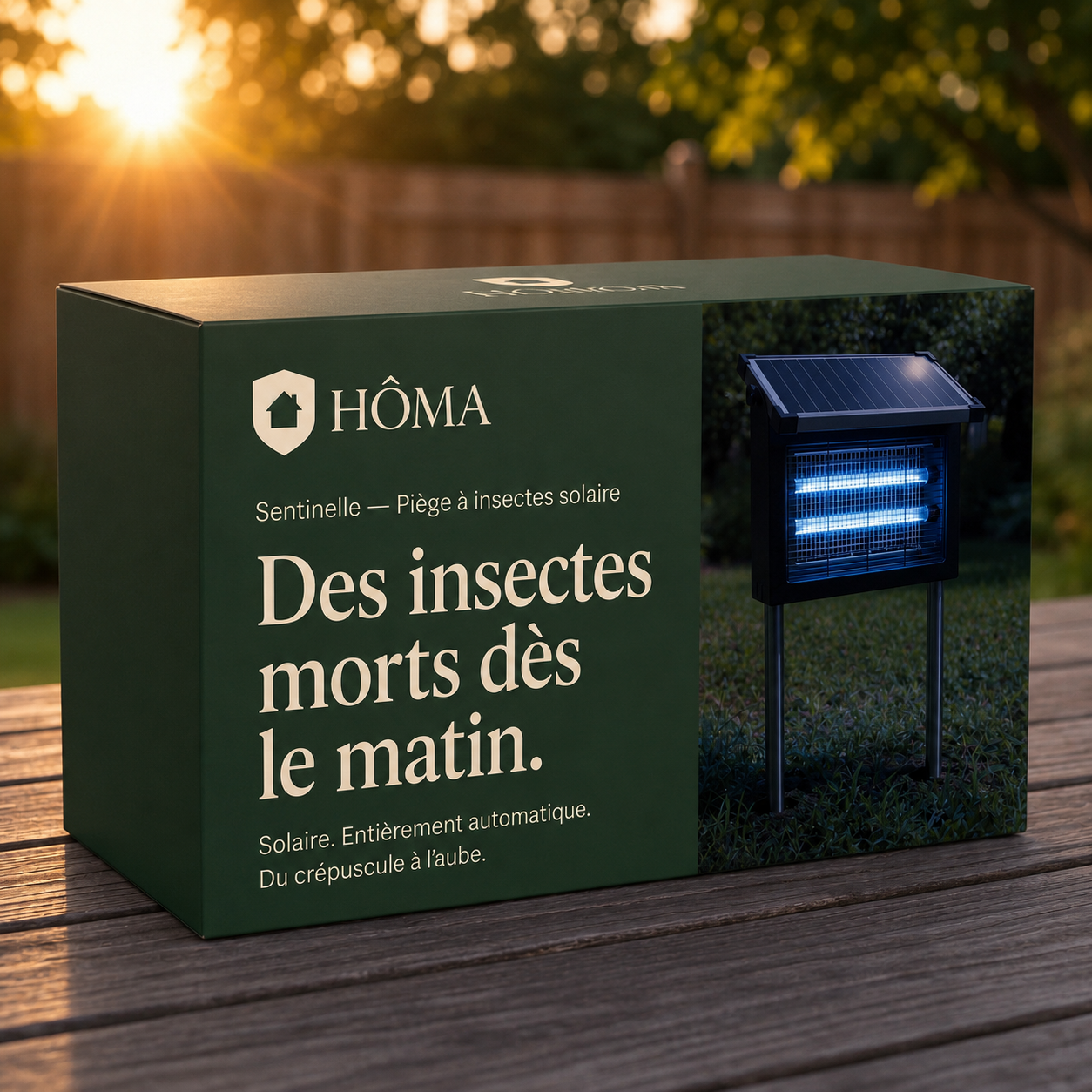HÔMA Sentinelle™ — Borne Anti-Moustiques Solaire