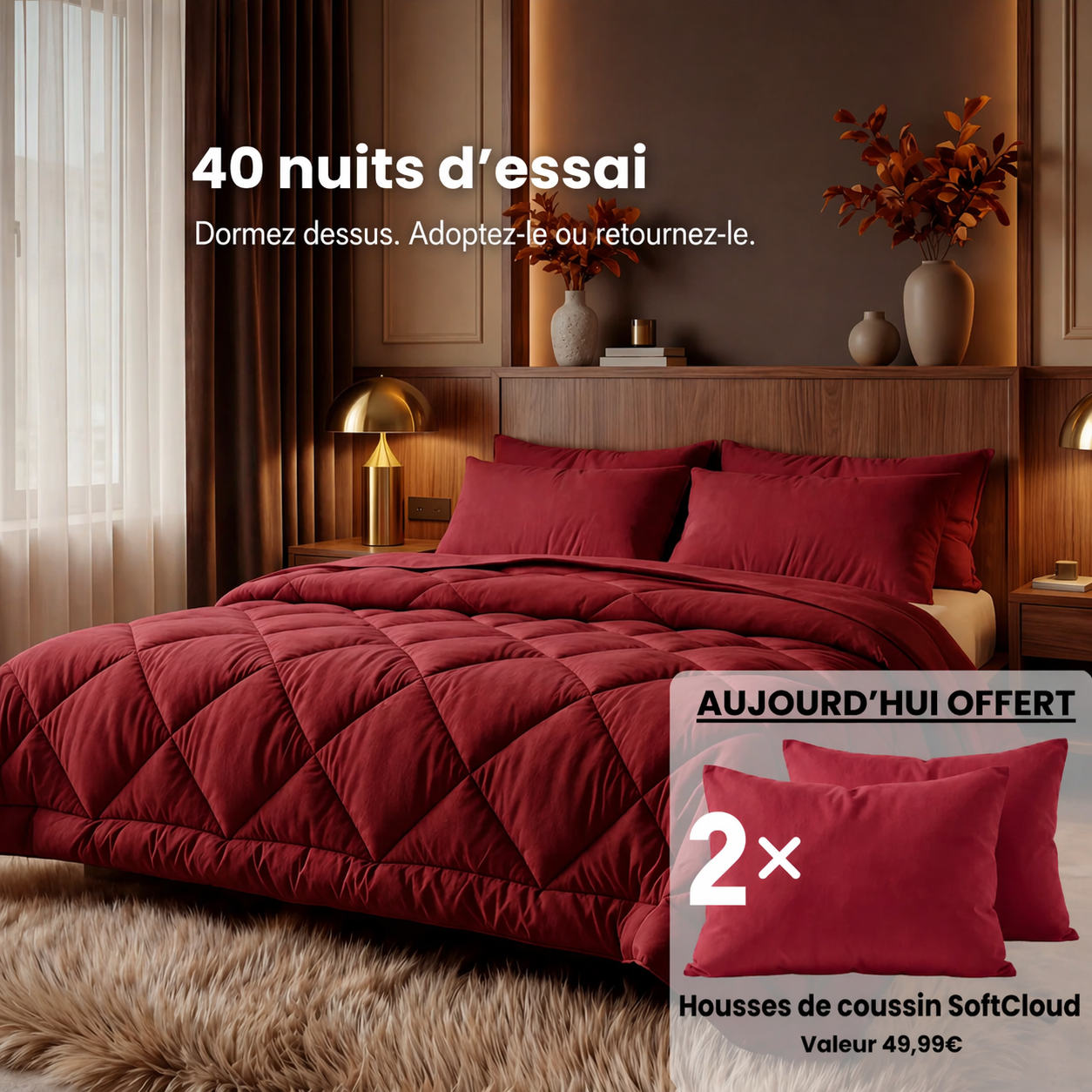 Couette SoftNuit® - La couette 2-en-1 à séchage rapide qui rend la housse inutile.