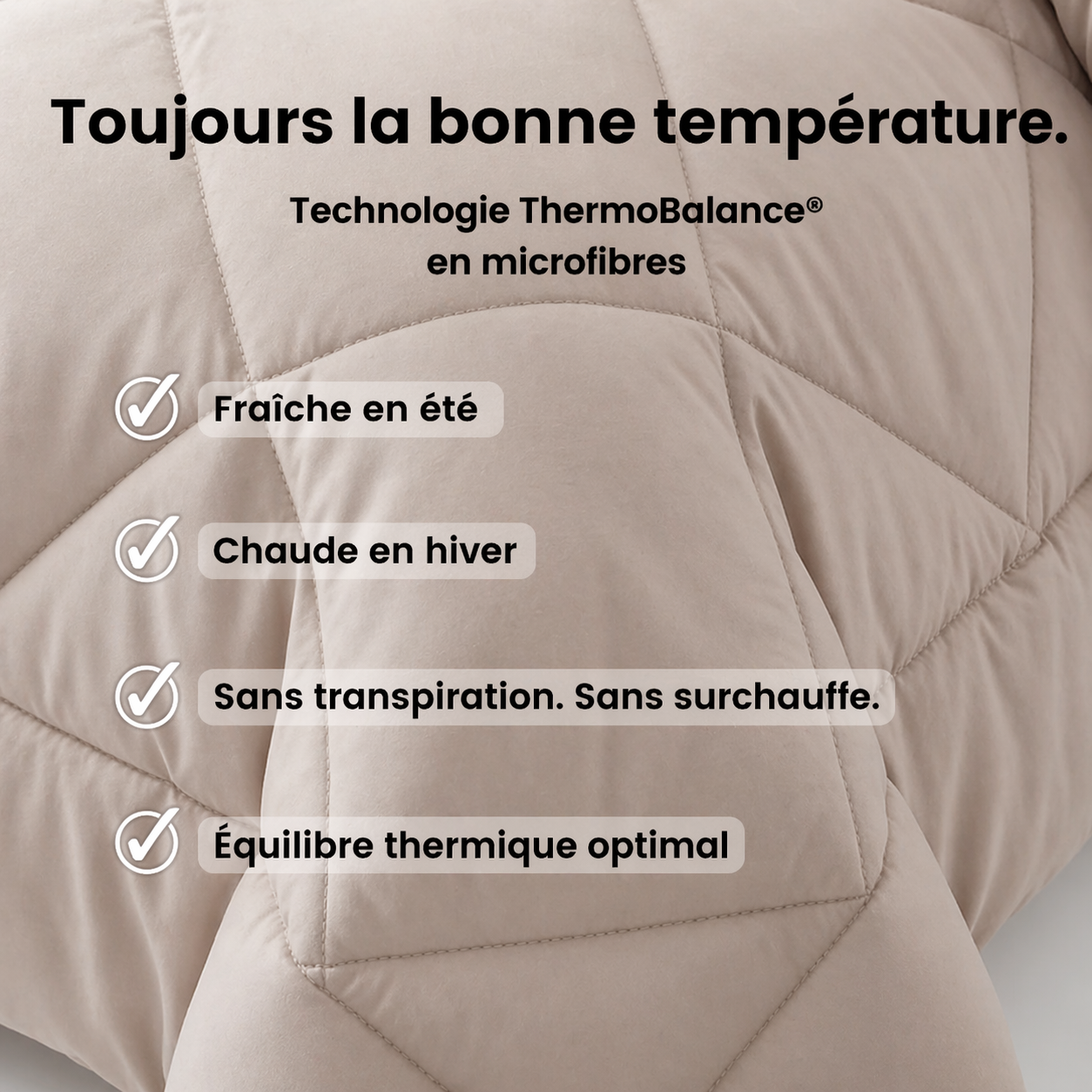Couette SoftNuit® - La couette 2-en-1 à séchage rapide qui rend la housse inutile.