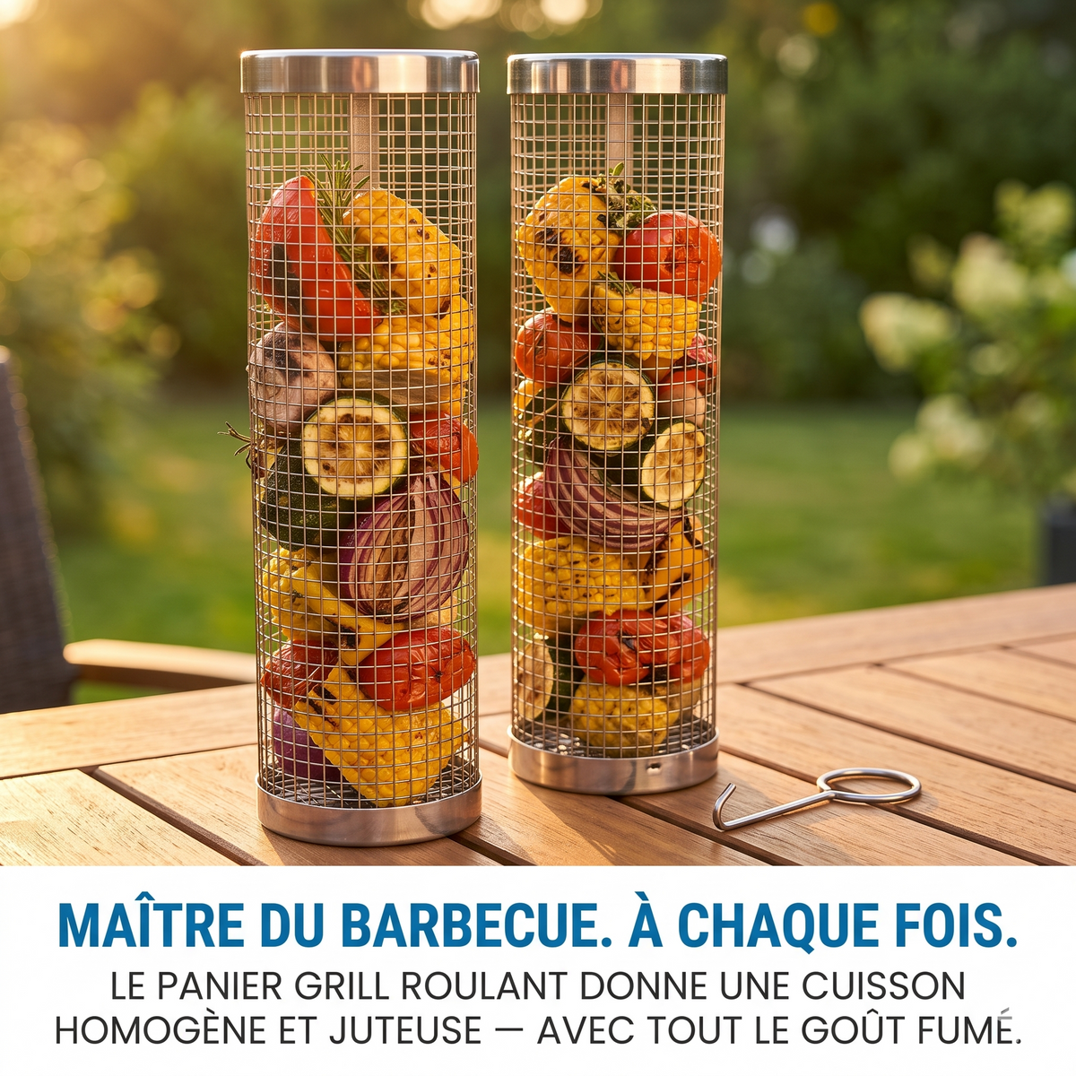 Panier Grill Roulant