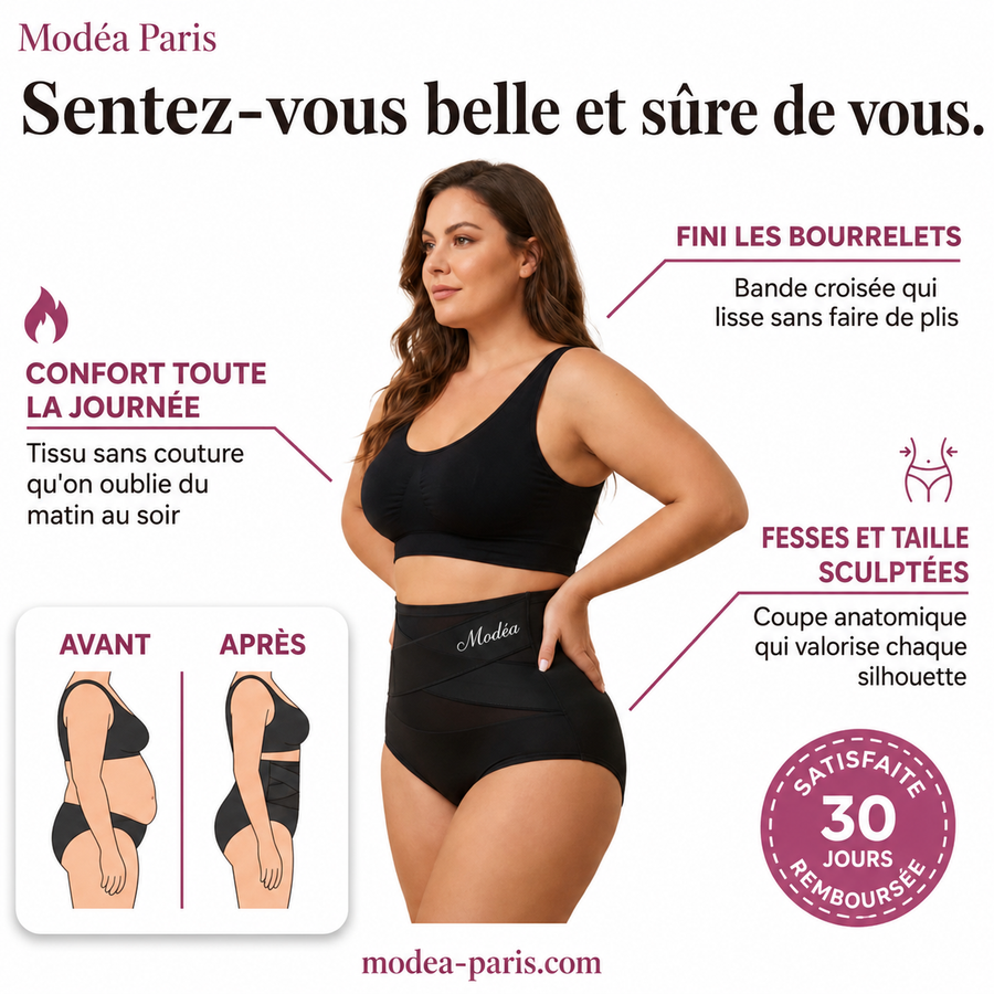 Slip Gainant Taille Haute — Modéa Paris