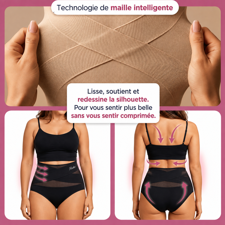 Slip Gainant Taille Haute — Modéa Paris