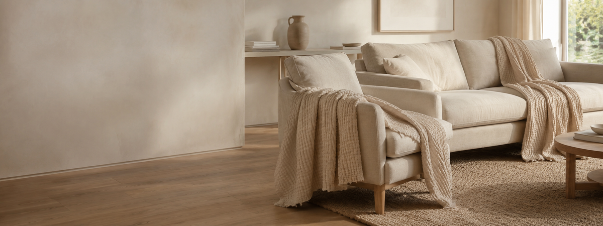 Cocooning toute la journée avec la Couverture Mousseline HÔMA